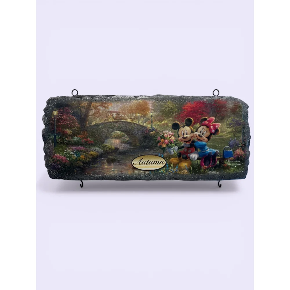 Disney Season Of Joy AUTUMN Thomas Kinkade Hanging Plaque